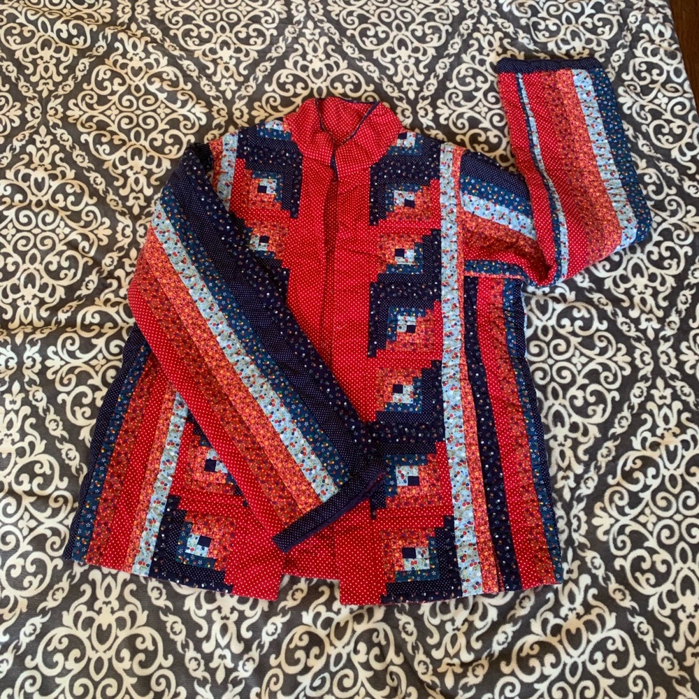 Vintage, quilt jacket.  No tag.  Large or XL